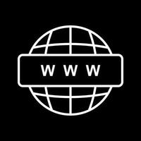 World Wide Web-Vektorsymbol vektor