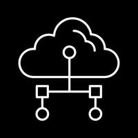 Internet-Cloud-Vektor-Symbol vektor