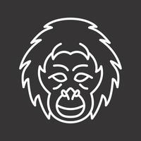 orangutang vektor ikon
