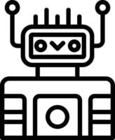 Roboter-Vektor-Icon-Design vektor