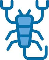 Skorpion gefülltes Symbol vektor