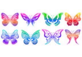 Set von Mariposa Icons vektor