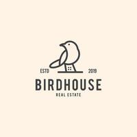 kleine Vogel-Logo-Design-Vorlage Inspiration - Vektor