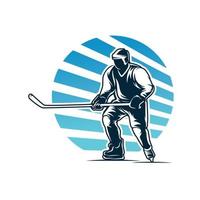 hockey sport logotyp. vinter- sport logotyp design mall vektor