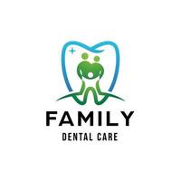 familj dental logotyp design mall inspiration vektor