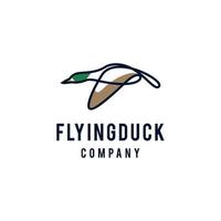 flygande Anka logotyp design mall inspiration - vektor