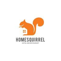 Inspiration für Eichhörnchen-Logo-Designvorlagen - Vektor