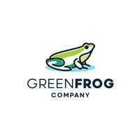 Frosch-Logo-Design-Vorlage Inspiration - Vektor