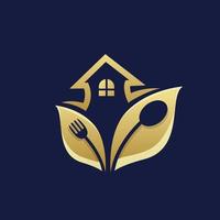 Luxus-Natur-Immobilien-Logo-Design-Vorlage vektor