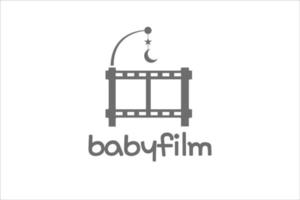 bebis filma logotyp design mall vektor