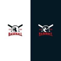 uppsättning av baseboll logotyp design mallar vektor