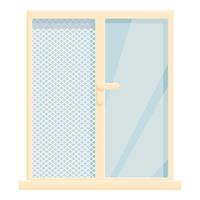 fönster mygga skydda ikon tecknad serie vektor. dengue skydd vektor