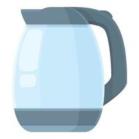 transparent vattenkokare ikon tecknad serie vektor. vatten tekanna vektor