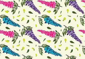 Wisteria Pattern Free Vector