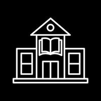 Vektorsymbol für Bibliotheksgebäude vektor