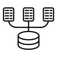 Symbol für die Datenerfassungslinie vektor