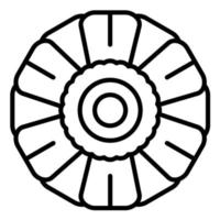 Symbol für Anemonenlinie vektor