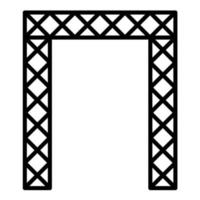 Symbol für die Dubai Gate-Linie vektor