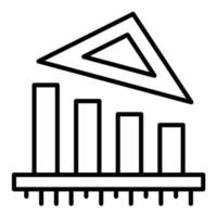 Symbol für Quadrat und Diagrammlinie festlegen vektor