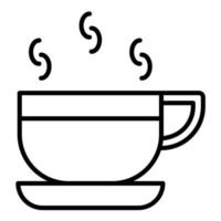 Kaffeetassen Symbol Leitung vektor