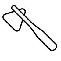 Symbol für Reflexhammerlinie vektor