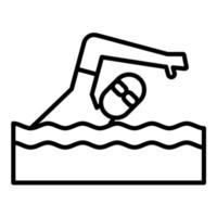 Symbol für die Schwimmlinie vektor