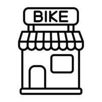 Symbol für Fahrradgeschäft vektor