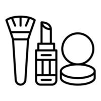 Make-up-Liniensymbol vektor