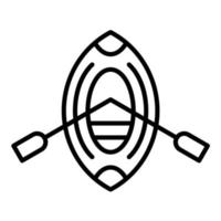 Symbol für die Ruderbootlinie vektor