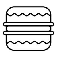 Macaron-Liniensymbol vektor