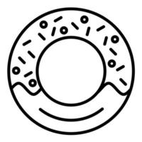 Donut-Liniensymbol vektor
