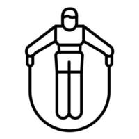 Person Springseil Symbol Leitung vektor