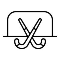 Feldhockey-Liniensymbol vektor