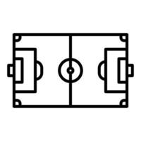 Fußballfeld-Liniensymbol vektor
