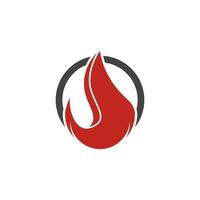 brand flamma logotyp mall vektor ikon olja, gas och energi logotyp