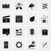 16 universelle Business-Icons Vektor kreative Icon-Illustration zur Verwendung in Web- und Mobilprojekten