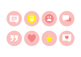 Testimonials Icon Set vektor