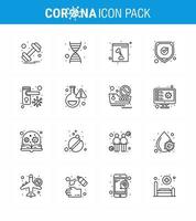 einfacher satz von covid19 schutz blau 25 icon pack symbol enthalten bakterien gesperrt schädel türklinke sicherheit virales coronavirus 2019nov krankheitsvektor designelemente vektor