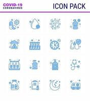 einfacher satz von covid19 schutz blau 25 icon pack icon enthalten handwaschcreme typ flasche corona viral coronavirus 2019nov krankheitsvektordesignelemente vektor