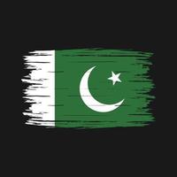 pakistan flagge bürste vektor