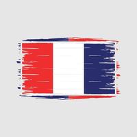 Frankreich Flagge Pinsel vektor