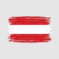 Österreich Flagge Pinsel vektor