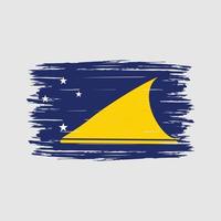 Tokelau-Flagge-Pinsel vektor