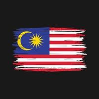 Bürste der malaysischen Flagge vektor