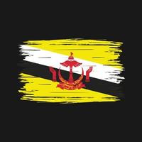 Bürste der Brunei-Flagge vektor