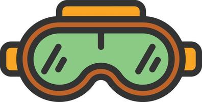 Vr-Brille-Vektor-Icon-Design vektor