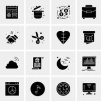 16 universelle Business-Icons Vektor kreative Icon-Illustration zur Verwendung in Web- und Mobilprojekten