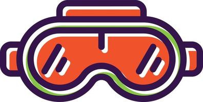 Vr-Brille-Vektor-Icon-Design vektor