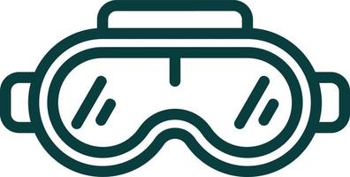 Vr-Brille-Vektor-Icon-Design vektor