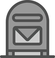 Mailbox-Vektor-Icon-Design vektor